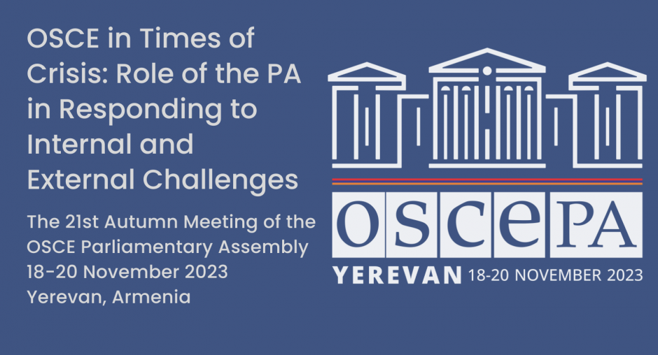 The 21st Autumn Meeting Of The OSCE Parliamentary Assembly | OSCE