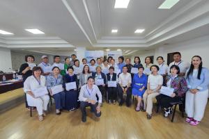 Participants during the “Crime Prevention and Lawful Behaviour” training course, Issyk-Kul, 24 August 2023 (OSCE)