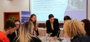 Participants completing an interactive exercise during the training programme on media and information literacy in the context of preventing and countering violent extremism and radicalization that lead to terrorism, Tirana, 5 and 6 June 2024. (OSCE/Lusine Apresyan)