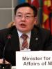 Minister for Foreign Affairs and Trade of Mongolia Gombojav Zandanshatar addresses the OSCE Permanent Council, Vienna, 9 June 2011.  (OSCE/Sarah Crozier)