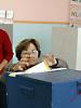 A voter in Sarajevo casts her ballot in the municipal election in Bosnia and Herzegovina on 2 October 2004.
 (OSCE)