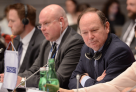 Chairperson Cristóbal Ramón Valdés, Ambassador and Permanent Representative of Spain to the OSCE at the Forum for Security Co-operation (FSC) Security Dialogue on Women, Peace and Security Agenda, Vienna, 12 March 2025.  (OSCE/Micky Kroell)