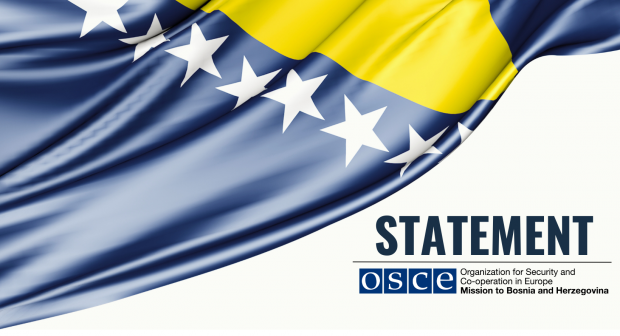 Sarajevo, 31 January 2025 - The OSCE Mission to Bosnia and Herzegovina (Mission) welcomes the adoption of the Law on Border Control by the BiH Parliamentary Assembly.

