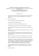 Decision on the process of regional stabilization, as foreseen under Article V of Annex 1-B of the General Framework Agreement for Peace in Bosnia and Herzegovina, 1997 Decision on the process of regional stabilization, as foreseen under Article V of Annex 1-B of the General Framework Agreement for Peace in Bosnia and Herzegovina, 1997