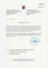 Response by the Delegation of Albania to the Questionnaire on Anti-Personnel Mines and Explosive Remnants of War Response by the Delegation of Albania to the Questionnaire on Anti-Personnel Mines and Explosive Remnants of War