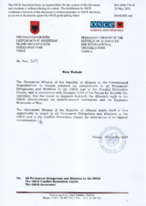 Response by the Delegation of Albania to the Questionnaire on Anti-Personnel Mines and Explosive Remnants of War Response by the Delegation of Albania to the Questionnaire on Anti-Personnel Mines and Explosive Remnants of War