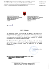 Response by the Delegation of Albania to the Questionnaire on Anti-Personnel Mines and Explosive Remnants of War Response by the Delegation of Albania to the Questionnaire on Anti-Personnel Mines and Explosive Remnants of War