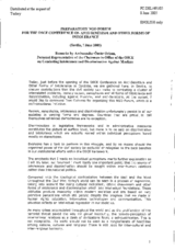 Remarks by Ambassador Omur Orhun, Personal Representative of the Chairman-in-Office of the OSCE on Combating Intolerance and Discrimination against Muslims Remarks by Ambassador Omur Orhun, Personal Representative of the Chairman-in-Office of the OSCE on Combating Intolerance and Discrimination against Muslims