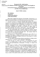 Statement by Ardak Doszhan, Vice-Minister of Culture, Information and Sport of the Republic of Kazakhstan Statement by Ardak Doszhan, Vice-Minister of Culture, Information and Sport of the Republic of Kazakhstan