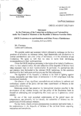 Statement by Stanislav Buko, Chairman of the Committee on Religion and Nationalities under the Council of Ministers of Belarus Statement by Stanislav Buko, Chairman of the Committee on Religion and Nationalities under the Council of Ministers of Belarus