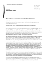 Statement by Piet de Klerk, Human Rights Ambassador, the Netherlands Statement by Piet de Klerk, Human Rights Ambassador, the Netherlands