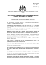 Statement by the Solicitor General, Mike O'Brien, QC, Delegation of the United Kingdom Statement by the Solicitor General, Mike O'Brien, QC, Delegation of the United Kingdom