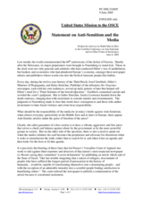 Statement by Rabbi Marvin Hier, Delegation of the United States of America Statement by Rabbi Marvin Hier, Delegation of the United States of America