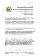 Statement by Kamal Nawash, Delegation of the United States of America Statement by Kamal Nawash, Delegation of the United States of America