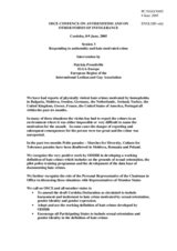 Intervention by Patricia Prendiville, ILGA-Europe, European Region of the International Lesbian and Gay Association Intervention by Patricia Prendiville, ILGA-Europe, European Region of the International Lesbian and Gay Association