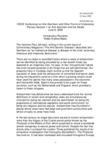 Introductory Remarks by Rabbi Andrew Baker Introductory Remarks by Rabbi Andrew Baker