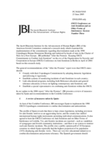Contribution by the Jacob Blaustein Institute for the Advancement of Human Rights Contribution by the Jacob Blaustein Institute for the Advancement of Human Rights