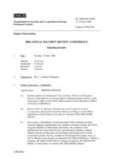 Journal of the 2006 Annual Security Review Conference Journal of the 2006 Annual Security Review Conference