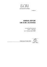 Annual report on ECRI's activities Annual report on ECRI's activities