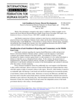 Report by the International Helsinki Federation for Human Rights and Greek Helsinki Monitor Report by the International Helsinki Federation for Human Rights and Greek Helsinki Monitor