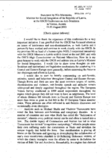 Statement by Nils Muiznieks, Minister for Social Integration of the Republic of Latvia Statement by Nils Muiznieks, Minister for Social Integration of the Republic of Latvia