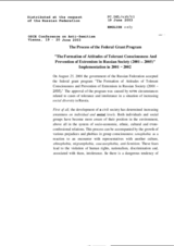 Report by the Russian Federation's Federal Grant Program Report by the Russian Federation's Federal Grant Program