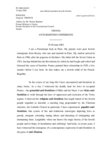 Address by Mr. Robert Badinter, Former Minister of Justice, Former President of the Consitutional Council Senator Address by Mr. Robert Badinter, Former Minister of Justice, Former President of the Consitutional Council Senator