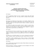 Statement by Ambassador Ömür Orhun, Permanent Representative of Turkey to the OSCE Statement by Ambassador Ömür Orhun, Permanent Representative of Turkey to the OSCE