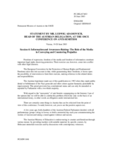 Statement by Ludwig Adamovich, Head of the Austrian Delegation, session 4 Statement by Ludwig Adamovich, Head of the Austrian Delegation, session 4