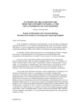 Statement by Professor Dr. Jacques Picard, Universität Basel, session 4 Statement by Professor Dr. Jacques Picard, Universität Basel, session 4