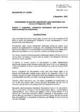 Speech and recommendations by the Delegation of Turkey, session 1 Speech and recommendations by the Delegation of Turkey, session 1