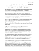 Joint NGO and National Bodies statement, presented by Tanya Lokshina of the Moscow Helsinki Group, closing session Joint NGO and National Bodies statement, presented by Tanya Lokshina of the Moscow Helsinki Group, closing session
