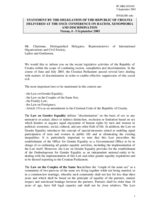 Statement by the delegation of the Republic of Croatia, session 1 Statement by the delegation of the Republic of Croatia, session 1