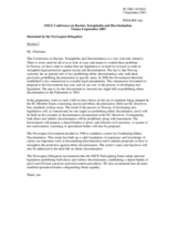 Statement by the delegation of Norway, session 2 Statement by the delegation of Norway, session 2