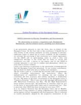 Intervention by the European Union, session 1 Intervention by the European Union, session 1