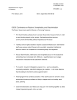 Statement by Professor Barbara John, delegation of Germany, session 2 Statement by Professor Barbara John, delegation of Germany, session 2