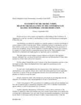 Statement by Michel Voisin, delegation of France, session 4 Statement by Michel Voisin, delegation of France, session 4