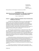 Statement by the delegation of the Principality of Liechtenstein, session 1 Statement by the delegation of the Principality of Liechtenstein, session 1