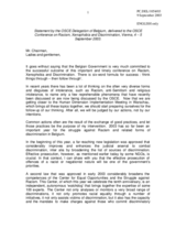 Statement by the delegation of Belgium Statement by the delegation of Belgium