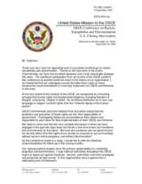 Intervention by J.C. Watts, delegation of the United States, closing session Intervention by J.C. Watts, delegation of the United States, closing session