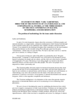 Statement by Professor Vasil Yaremenko, delegation of Ukraine, session 3 Statement by Professor Vasil Yaremenko, delegation of Ukraine, session 3