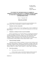 Statement by Monseigneur Guy Harpigny, Bishop of Tournai, Belgium, working session 3 Statement by Monseigneur Guy Harpigny, Bishop of Tournai, Belgium, working session 3