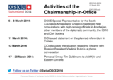Report on the activities of the Chairperson-in-Office Report on the activities of the Chairperson-in-Office