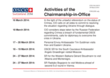 Report on the activities of the Chairperson-in-Office Report on the activities of the Chairperson-in-Office