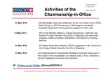 Report on the activities of the Chairperson-in-Office Report on the activities of the Chairperson-in-Office