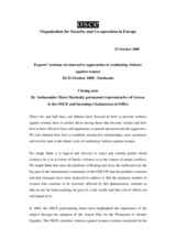Closing note by Ambassador Mara Marinaki, Permanent Representative of Greece to the OSCE and incoming Chairperson-in-Office Closing note by Ambassador Mara Marinaki, Permanent Representative of Greece to the OSCE and incoming Chairperson-in-Office