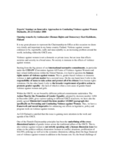 Opening remarks by Ambassador (Human Rights and Democracy) Kari Kahiluoto, Finland Opening remarks by Ambassador (Human Rights and Democracy) Kari Kahiluoto, Finland