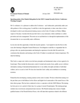 Statement by the Finnish Delegation, working group D Statement by the Finnish Delegation, working group D