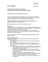 Statement by W. Ehrlich of the Austrian Delegation, working group A Statement by W. Ehrlich of the Austrian Delegation, working group A