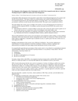 Summary of report by International Alert, presented by the Netherlands Delegation, working group D Summary of report by International Alert, presented by the Netherlands Delegation, working group D